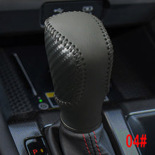 Load image into Gallery viewer, Leather Car Gear Shift Collars Head Knob Handbrake Grip Cover for Honda Civic 2016-2019 Fit 2020 2021 Accord 2014 - 2019
