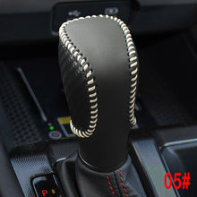 Load image into Gallery viewer, Leather Car Gear Shift Collars Head Knob Handbrake Grip Cover for Honda Civic 2016-2019 Fit 2020 2021 Accord 2014 - 2019

