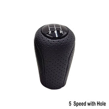 Load image into Gallery viewer, 5/6 Speed Car Auto Manual Gear Shift Knob Head Lever Leather Shift Knob Stick Handle Shifter For MAZDA 3 BK BL 5 CR CW 6 II GH CX-7 ER MX-5 NC III 23 MT
