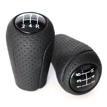 Load image into Gallery viewer, 5/6 Speed Car Auto Manual Gear Shift Knob Head Lever Leather Shift Knob Stick Handle Shifter For MAZDA 3 BK BL 5 CR CW 6 II GH CX-7 ER MX-5 NC III 23 MT
