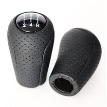 Load image into Gallery viewer, 5/6 Speed Car Auto Manual Gear Shift Knob Head Lever Leather Shift Knob Stick Handle Shifter For MAZDA 3 BK BL 5 CR CW 6 II GH CX-7 ER MX-5 NC III 23 MT
