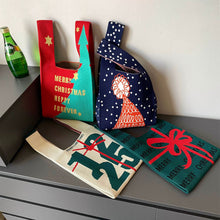 Load image into Gallery viewer, Handmade Fashion Knit Handbag Casual Mini Star Wrist-bag Female Tote Bag Women Student Reusable Shopping Bags
