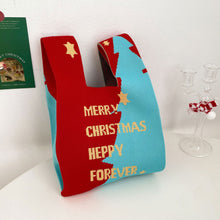 Load image into Gallery viewer, Handmade Fashion Knit Handbag Casual Mini Star Wrist-bag Female Tote Bag Women Student Reusable Shopping Bags
