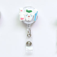 Load image into Gallery viewer, Cartoon Badge Reel Retractable ID Lanyard Name Tag Card Badge Holder Clip Doctor Nurse Office Supplies Credential Holder
