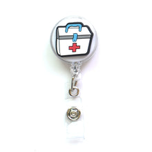 Load image into Gallery viewer, Cartoon Badge Reel Retractable ID Lanyard Name Tag Card Badge Holder Clip Doctor Nurse Office Supplies Credential Holder
