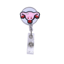 Load image into Gallery viewer, Cartoon Badge Reel Retractable ID Lanyard Name Tag Card Badge Holder Clip Doctor Nurse Office Supplies Credential Holder

