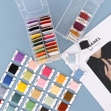 Load image into Gallery viewer, 24/40/80 Color Embroidery Thread DIY Cotton Multi-Color Embroidery Yarn For Sewing Embroidery Thread Set With Organizer Box Threads
