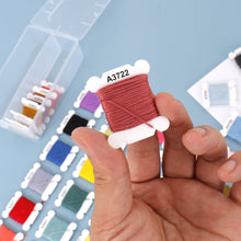 Load image into Gallery viewer, 24/40/80 Color Embroidery Thread DIY Cotton Multi-Color Embroidery Yarn For Sewing Embroidery Thread Set With Organizer Box Threads
