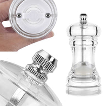 Load image into Gallery viewer, Transparent Manual Acrylic Pepper Grinder Pepper Mill and Salt Shaker with Adjustable Coarseness by Ceramic Rotor Kitchen Cooking Tools
