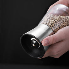Load image into Gallery viewer, Manual Pepper and Salt Grinder Multifunctional Crusher Glass Seasoning Bottle Pepper Mill and Salt Shaker with Adjustable Coarseness
