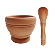 Load image into Gallery viewer, Household Manual Grinder Pressing Garlic Mashed Garlic Mashing Pot Mashing Medicine Pot Jujube Wood Pounding Garlic Stone Mortar
