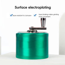 Load image into Gallery viewer, 4 Layers Zinc Alloy 40/63mm Herbal Crusher Tobacco Grinder Smoke Manual Kitchen Herb Metal Layer Grinders Spice Mill Accessories
