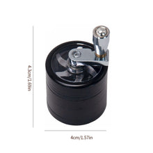 Load image into Gallery viewer, 4 Layers Zinc Alloy 40/63mm Herbal Crusher Tobacco Grinder Smoke Manual Kitchen Herb Metal Layer Grinders Spice Mill Accessories
