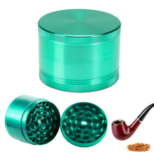 Load image into Gallery viewer, 4 Layers Zinc Alloy 40/50/63mm Herbal Crusher Tobacco Grinder Smoke Manual Kitchen Herb Metal Layer Grinders Spice Mill Accessories
