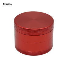 Load image into Gallery viewer, 4 Layers Zinc Alloy 40/50/63mm Herbal Crusher Tobacco Grinder Smoke Manual Kitchen Herb Metal Layer Grinders Spice Mill Accessories
