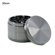 Load image into Gallery viewer, 4 Layers Zinc Alloy 40/50/63mm Herbal Crusher Tobacco Grinder Smoke Manual Kitchen Herb Metal Layer Grinders Spice Mill Accessories
