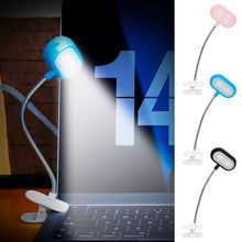 Load image into Gallery viewer, Clip-on LED Reading Lamp Portable Flexible Mini Night Light Computer PC Laptops Table Desk Lamp

