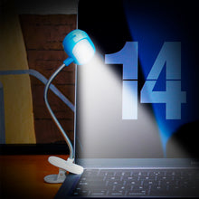 Load image into Gallery viewer, Clip-on LED Reading Lamp Portable Flexible Mini Night Light Computer PC Laptops Table Desk Lamp
