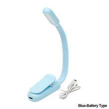 Load image into Gallery viewer, USB Mini LED Book Night 3 Light Color Adjustable Brightness Clip-On Study Reading Lamp Rechargeable for Travel Bedroom Reading
