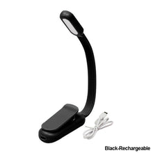 Load image into Gallery viewer, USB Mini LED Book Night 3 Light Color Adjustable Brightness Clip-On Study Reading Lamp Rechargeable for Travel Bedroom Reading
