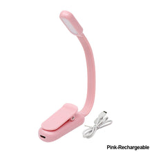 Load image into Gallery viewer, USB Mini LED Book Night 3 Light Color Adjustable Brightness Clip-On Study Reading Lamp Rechargeable for Travel Bedroom Reading
