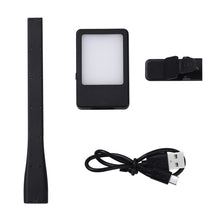 Load image into Gallery viewer, USB Charging Mini LED Eye Protection Book Night Light Adjustable Brightness Clip-On Study Desk Lamp Rechargeable for Travel Bedroom Reading
