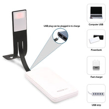 Load image into Gallery viewer, Mini LED Book Night 3 Light Color Adjustable Brightness Clip-On Study Reading Lamp Rechargeable Travel Bedroom Reading Lamp

