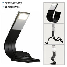 Load image into Gallery viewer, Mini LED Book Night 3 Light Color Adjustable Brightness Clip-On Study Reading Lamp Rechargeable Travel Bedroom Reading Lamp

