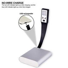 Load image into Gallery viewer, Mini LED Book Night 3 Light Color Adjustable Brightness Clip-On Study Reading Lamp Rechargeable Travel Bedroom Reading Lamp
