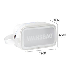 Load image into Gallery viewer, PVC Waterproof Anti Fouling Makeup Bag Portable Large Capacity Frosted Travel Storage Bag Washable Makeup Bag
