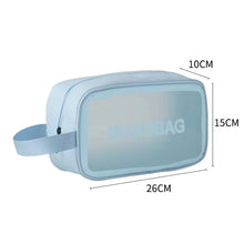 Load image into Gallery viewer, PVC Waterproof Anti Fouling Makeup Bag Portable Large Capacity Frosted Travel Storage Bag Washable Makeup Bag
