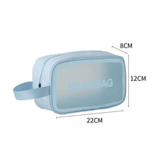 Load image into Gallery viewer, PVC Waterproof Anti Fouling Makeup Bag Portable Large Capacity Frosted Travel Storage Bag Washable Makeup Bag
