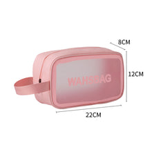 Load image into Gallery viewer, PVC Waterproof Anti Fouling Makeup Bag Portable Large Capacity Frosted Travel Storage Bag Washable Makeup Bag
