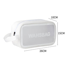 Load image into Gallery viewer, PVC Waterproof Anti Fouling Makeup Bag Portable Large Capacity Frosted Travel Storage Bag Washable Makeup Bag
