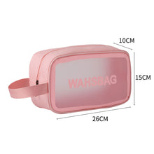 Load image into Gallery viewer, PVC Waterproof Anti Fouling Makeup Bag Portable Large Capacity Frosted Travel Storage Bag Washable Makeup Bag
