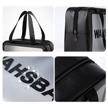 Load image into Gallery viewer, PVC Waterproof Anti Fouling Makeup Bag Portable Large Capacity Frosted Travel Storage Bag Washable Makeup Bag
