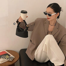 Load image into Gallery viewer, PU Leather Solid Color Cloud Bag Soft Comfortable Casual Handbag Shoulder Bag Women Simple Crossbody Bag
