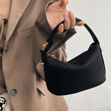 Load image into Gallery viewer, PU Leather Solid Color Cloud Bag Soft Comfortable Casual Handbag Shoulder Bag Women Simple Crossbody Bag
