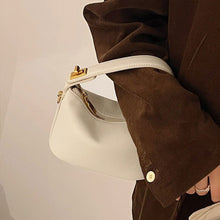 Load image into Gallery viewer, PU Leather Solid Color Cloud Bag Soft Comfortable Casual Handbag Shoulder Bag Women Simple Crossbody Bag
