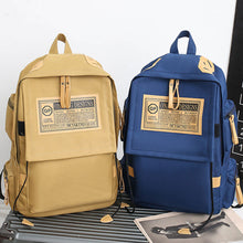 Load image into Gallery viewer, Canvas Backpack Fashionable Durable Large Capacity Travel Backpack Comfortable Adjustable Shoulder Strap Couple Backpack

