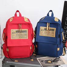 Load image into Gallery viewer, Canvas Backpack Fashionable Durable Large Capacity Travel Backpack Comfortable Adjustable Shoulder Strap Couple Backpack
