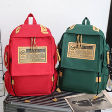 Load image into Gallery viewer, Canvas Backpack Fashionable Durable Large Capacity Travel Backpack Comfortable Adjustable Shoulder Strap Couple Backpack
