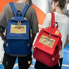 Load image into Gallery viewer, Canvas Backpack Fashionable Durable Large Capacity Travel Backpack Comfortable Adjustable Shoulder Strap Couple Backpack
