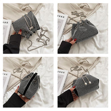Load image into Gallery viewer, Fashionable Shiny Chain Shoulder Bag PU Leather Niche Pearl Pendant Large Capacity Crossbody Bag for Women
