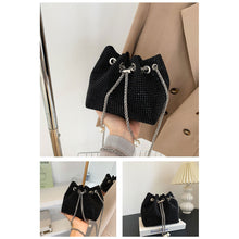 Load image into Gallery viewer, Fashionable Shiny Chain Shoulder Bag PU Leather Niche Pearl Pendant Large Capacity Crossbody Bag for Women
