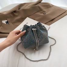 Load image into Gallery viewer, Fashionable Shiny Chain Shoulder Bag PU Leather Niche Pearl Pendant Large Capacity Crossbody Bag for Women
