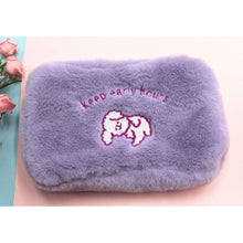 Load image into Gallery viewer, Cute Cloud Smiling Face Plush Makeup Bag Large Capacity Travel Storage Bag Portable Washable Makeup Bag
