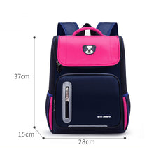 Load image into Gallery viewer, Children Waterproof Large Capacity Backpack Breathable Spine Protecting Lightweight Backpack Schoolbag
