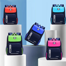 Load image into Gallery viewer, Children Waterproof Large Capacity Backpack Breathable Spine Protecting Lightweight Backpack Schoolbag
