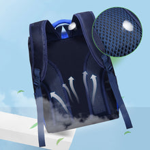 Load image into Gallery viewer, Children Waterproof Large Capacity Backpack Breathable Spine Protecting Lightweight Backpack Schoolbag
